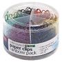 Officemate Nylon Coated Paper Clips, 3/8 inch;, Assorted Colors, Pack Of 450