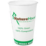 NatureHouse; Compostable Paper/PLA Party Cups, 12 Oz., Pack Of 50