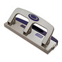 OIC; Deluxe Standard 3-Hole Punch With Drawer, Silver