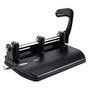 OIC; Heavy-Duty 3-Hole Lever Punch, Black