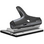 Rapesco ALU Adjustable Hole Punch, Black