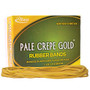 Alliance; Pale Crepe Gold; Rubber Bands In 1/4-Lb Box, #117B, 7 inch; x 1/8 inch;, Box Of 75