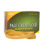 Alliance; Pale Crepe Gold; Rubber Bands, #107, 7 inch; x 5/8 inch;, 1 Lb, Box Of 60