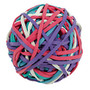 Office Wagon; Brand 1 Lb Rubber Band Ball, Assorted Colors