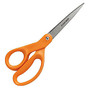 Fiskars; Our Finest Contoured Scissors, 8 inch;, Straight, Orange
