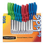 Fiskars; Scissors For Kids, Grades K-5, 5 inch; Pointed, Assorted Colors, Pack Of 12