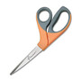 SKILCRAFT; Bent Stainless Steel Shears, 8 3/10 inch;, Black/orange