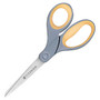 SKILCRAFT; Titanium Straight Scissors, 8 inch;, Straight, Yellow/Gray (AbilityOne 5110-01-629-6575)