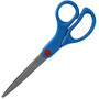 Sparco 7 inch; Kids Straight Scissors - 7 inch; Overall Length - Pointed - Straight - Stainless Steel - Blue
