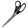 Sparco 8 inch; Bent Multipurpose Scissors - 8 inch; Overall Length - Bent - Stainless Steel - Black