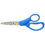 Westcott Straight-Handle Student Scissors, 7 inch;, Pointed, Floral