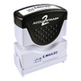 AccuStamp Pre-Inked Message Stamp,  inch;Emailed inch;, 1 3/4 inch; x 1/2 inch; Impression, Blue
