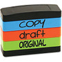 U.S. Stamp & Sign Copy Message Stamp Set - Message Stamp -  inch;COPY, DRAFT, ORIGINAL inch; - 0.63 inch; Impression Width x 1.81 inch; Impression Length - Assorted - 1 Each