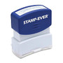 U.S. Stamp & Sign Pre-inked Stamp - Message Stamp -  inch;COMPLETED inch; - 0.56 inch; Impression Width x 1.69 inch; Impression Length - 50000 Impression(s) - Blue - 1 Each