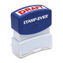 U.S. Stamp & Sign Pre-inked Stamp - Message Stamp -  inch;DRAFT inch; - 0.56 inch; Impression Width x 1.69 inch; Impression Length - 50000 Impression(s) - Red - 1 Each