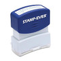 U.S. Stamp & Sign Pre-inked Stamp - Message Stamp -  inch;ENTERED inch; - 0.56 inch; Impression Width x 1.69 inch; Impression Length - 50000 Impression(s) - Blue - 1 Each