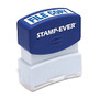 U.S. Stamp & Sign Pre-inked Stamp - Message Stamp -  inch;FILE COPY inch; - 0.56 inch; Impression Width x 1.69 inch; Impression Length - 50000 Impression(s) - Blue - 1 Each