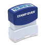 U.S. Stamp & Sign Pre-inked Stamp - Message Stamp -  inch;FOR DEPOSIT ONLY inch; - 0.56 inch; Impression Width x 1.69 inch; Impression Length - 50000 Impression(s) - Blue - 1 Each