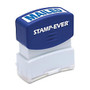 U.S. Stamp & Sign Pre-inked Stamp - Message Stamp -  inch;MAILED inch; - 0.56 inch; Impression Width x 1.69 inch; Impression Length - 50000 Impression(s) - Blue - 1 Each