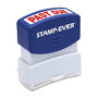 U.S. Stamp & Sign Pre-inked Stamp - Message Stamp -  inch;PAST DUE inch; - 0.56 inch; Impression Width x 1.69 inch; Impression Length - 50000 Impression(s) - Red - 1 Each