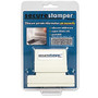 Xstamper Secure Privacy Stamp - 1 inch; Impression Width x 2.18 inch; Impression Length - Black - 1 / Pack