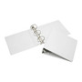 Clear Overlay Binder, 3 inch; Rings, 30% Recycled, White (AbilityOne 7510-01-510-4866)