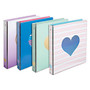 Divoga; Hearts Collection Binder, 1 1/2 inch; Rings, Assorted Colors