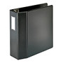 Heavy-Duty D-Ring Reference Binder With Label Holder By [IN]PLACE;, 4 inch; Rings, 45% Recycled, Black
