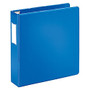 Heavy-Duty D-Ring Reference Binder With Label Holders By [IN]PLACE;, 2 inch; Rings, 45% Recycled, Blue