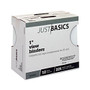 Just Basics Round-Ring View Binder, 1 inch; Rings, 100% Recycled, White, Pack Of 12