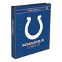 Markings by C.R. Gibson; Round-Ring Binder, 1 inch; Rings, 150-Sheet Capacity, Indianapolis Colts