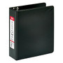 Office Wagon; Brand Durable Reference Binders with Round Ring 2 inch;, Mini Size, Black