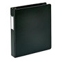 Office Wagon; Brand Durable Slanted D-Ring Label Holder Binder, 1 1/2 inch; Rings, Black