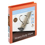 Office Wagon; Brand Heavy-Duty Easy Open; D-Ring View Binder, 1 inch; Rings, 8 1/2 inch; x 11 inch;, 250-Capacity, Orange