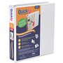 Stride Quick-Fit Round Ring View Binder, 1 1/2 inch; Rings, 275-Sheet Capacity, White