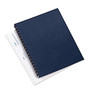 GBC; Linenweave&trade; 30% Recycled Binding Covers, 8 1/2 inch; x 11 inch;, Navy Blue, Box Of 200