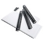 Office Wagon; Brand Comb Binding Spines, 1 inch; Comb Size, Pack Of 25, Black