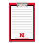 Markings by C.R. Gibson; Clipboard With Notepad, 8 inch; x 5 3/8 inch;, Nebraska Cornhuskers