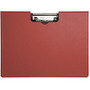 Mobile OPS Unbreakable Recycled Clipboard - 0.50 inch; Clip Capacity - Side Opening - 8.50 inch; x 11 inch; - Low-profile - Red