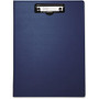 Mobile OPS Unbreakable Recycled Clipboard - 0.50 inch; Clip Capacity - Top Opening - 8.50 inch; x 11 inch; - Low-profile - Blue