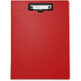 Mobile OPS Unbreakable Recycled Clipboard - 0.50 inch; Clip Capacity - Top Opening - 8.50 inch; x 11 inch; - Low-profile - Red