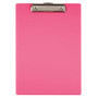 Office Wagon; Brand Acrylic Clipboard, 12 11/16 inch; x 9 inch;, Magenta