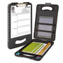 Office Wagon; Brand Carry-All Clipboard Storage Box, 15 inch;H x 13 inch;W x 2 inch;D, Charcoal