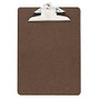 OIC; 100% Recycled Hardboard Clipboard, Memo Size, 6 inch; x 9 inch;, Brown