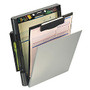 OIC; 30% Recycled Plastic Forms Holder With Storage Box, Top Opening, Black/Gray