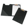 Samsill Professional Pad Holder with Clip - Storage for Document - Vinyl - Black