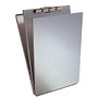 Saunders Storage Clipboard - 1.50 inch; Clip Capacity - Top Opening - 8.50 inch; x 14 inch; - Aluminum - Silver