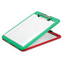 SKILCRAFT; Portable Desktop Clipboard, 9 inch;H x 13 inch;W x 1 inch;D, Green/Red