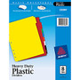 Avery; 30% Recycled Plastic Dividers With White Tab Labels, 8 1/2 inch; x 11 inch;, 8-Tab, Multicolor Dividers/Multicolor Tabs