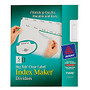 Avery; Index Maker; 30% Recycled Big Tab Clear Label Dividers, 5-Tab Set